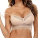 thumbnail image 2 of Sujetador cómodo y sexy sin aros, sin espuma y con tirantes transparentes, con tirantes convertibles., 2 of 5