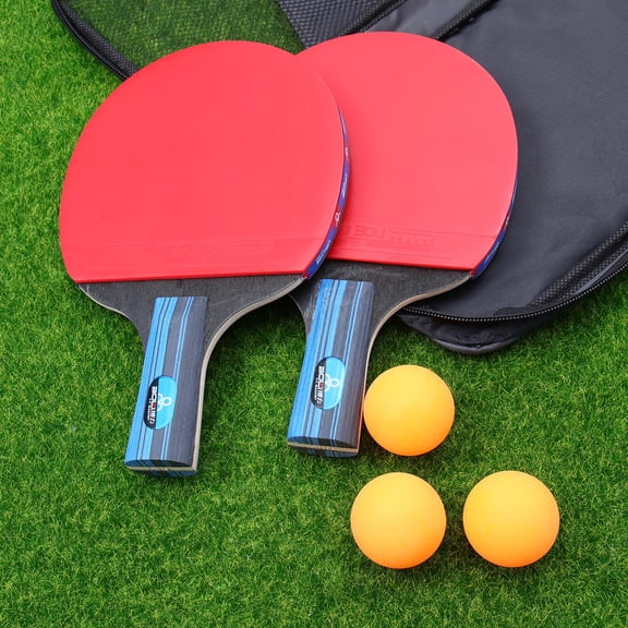 MLINS Composite Table Tennis Racket Set with , Assorted Colors, for Beginners and All Skill Levels, 2-Piece