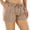 Mocha, variant on ToBeInStyle Womens Mid Thigh Premium Stretch Cotton Biker Shorts