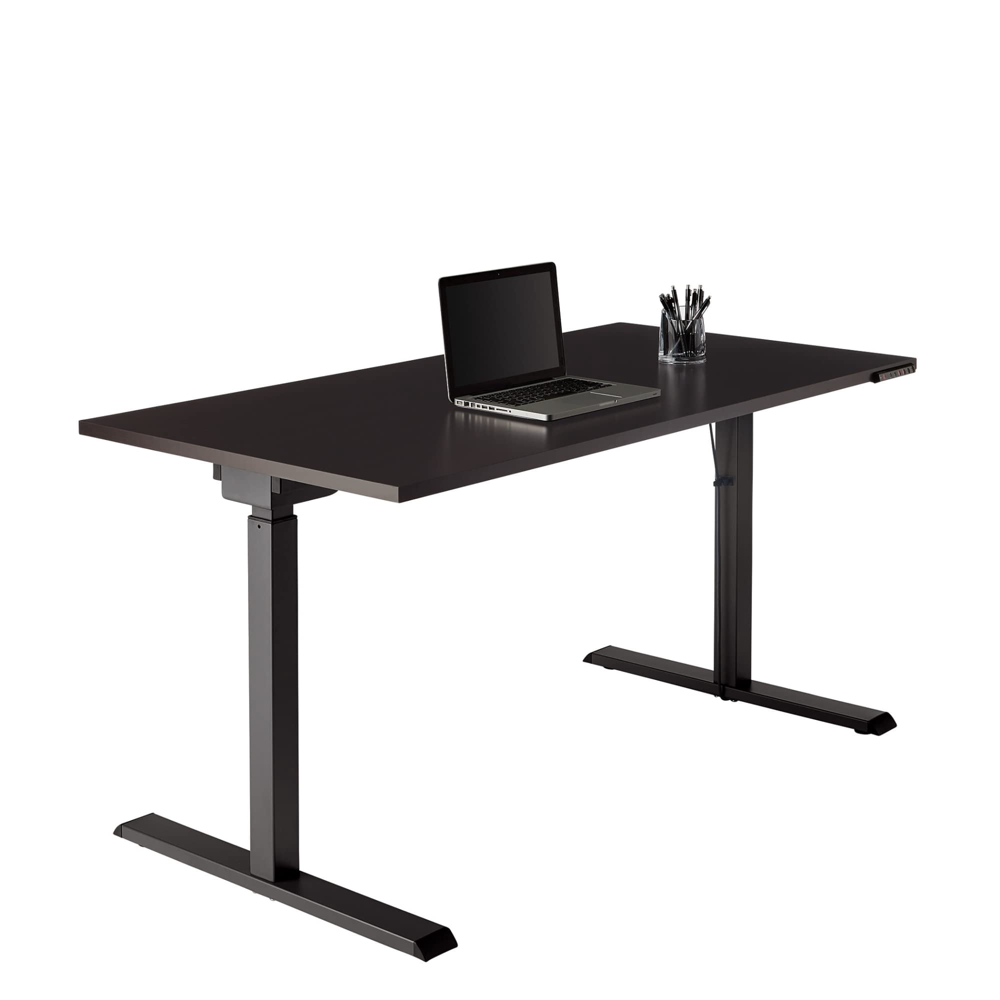 Realspace® Magellan Performance Electric 60"W Height-Adjustable Standing Desk, Espresso, BIFMA Compliant