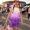3# Dark Purple, variant on 2 Piece Girls Summer Outfits Casual Lounge Set Shirts and Elastic Waist Shorts with Pockets Clothing Sets