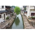 thumbnail image 2 of Su, Keren 18x13 Black Ornate Wood Framed with Double Matting Museum Art Print Titled - Old houses along the Grand Canal-Shaoxing-Zhejiang Province-China, 2 of 4