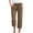 Brown, variant on Seductiva Women's Lounge Pants Pants for Women Cotton Linen Casual Summer 2025 Straight Wide Leg Loose Drawstring Elastic Waist Cropped Trouser Loose Casual Pants