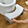 Ytppwn Foldable Toilet Stool Poop Stool for Adults and Children, 7" Portable Plastic Toilet