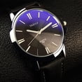 thumbnail image 2 of Reloj de cuarzo YAZOLE para hombre, exquisito reloj de pulsera masculino con luz azul, 2 of 8
