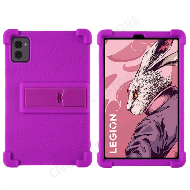 Soft Silicon Cover For Lenovo Legion Y700 2023 TB320F 8.8" Tablet Case Kickstand Funda For Legion Y700 2nd Gen Protector Shell PURPLE Y700 2nd Gen TB320F