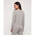 thumbnail image 2 of Real Essentials 2 Pack Women's Soft Cotton Long Sleeve Pajama Set with Pants - Lounge Sets for Women (Available In Plus), 2 of 5