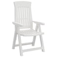 thumbnail image 3 of vidaXL Garden Reclining Chairs 2 pcs White PP, 3 of 5