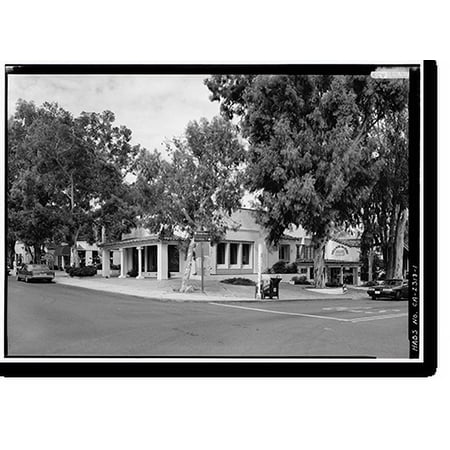 Historic Print, Rancho Santa Fe School (Second), 6024 Paseo Delicias, Rancho Santa Fe, San Diego County, CA, 16" x 20"