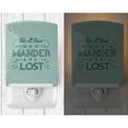thumbnail image 2 of Caroline's Treasures BB5466CNL Not All Who Wander are Lost Ceramic Night Light, 6x4x3", multicolor, 2 of 2