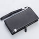thumbnail image 2 of Minnieouse Cartera de cuero portátil con cierre de cremallera, monedero de almacenamiento para cambio, tarjetero de crédito y débito, bolsa Carteras Negro, 2 of 6