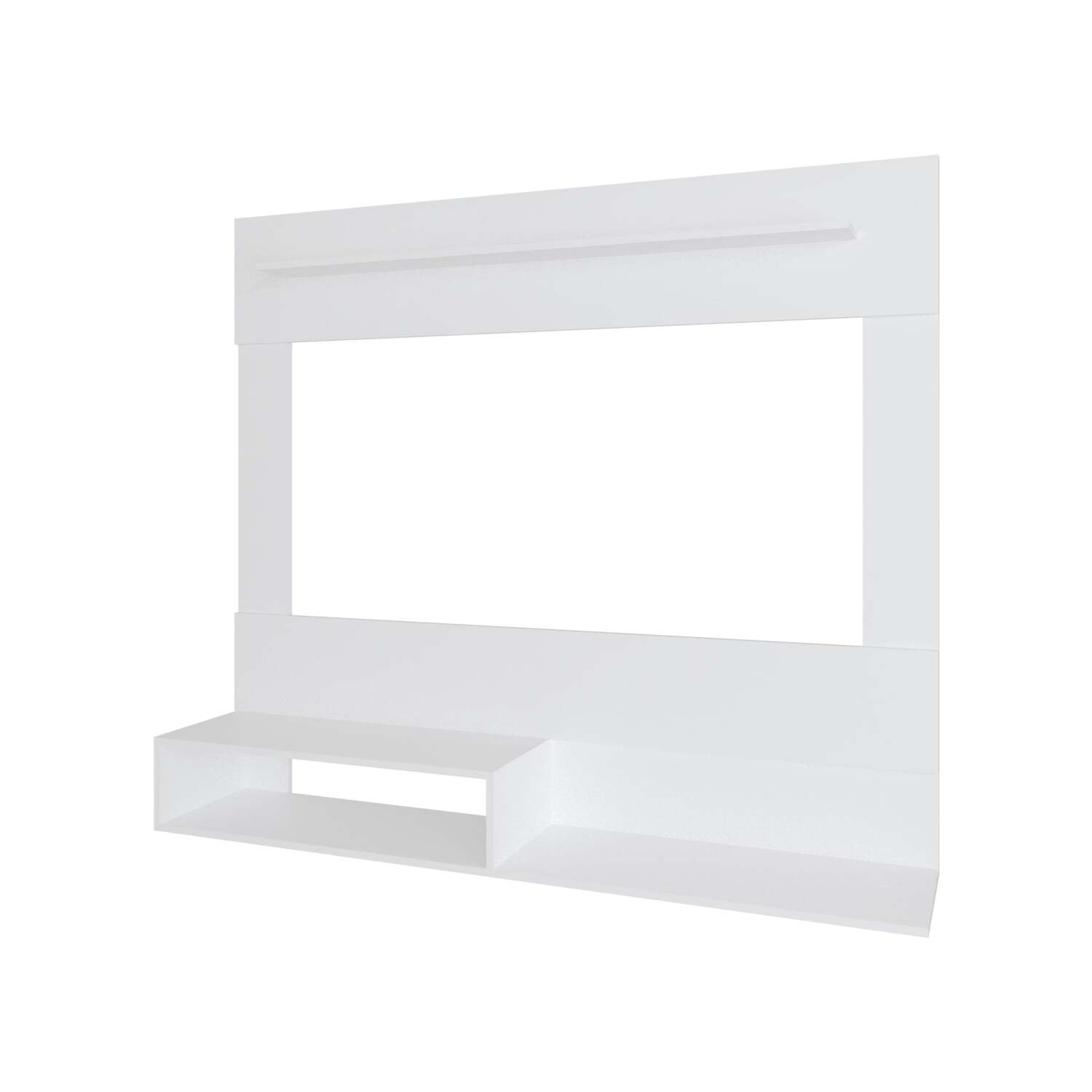 FM FURNITURE Irmo Wall-Mounted Entertainment Center Engineered Wood White