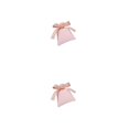 thumbnail image 3 of Bolsa Bowknot Kearding Organizador Almacenamiento Anillo Pendientes regalo Cumpleaños Rosa claro 7*9cm 2piezas, 3 of 6
