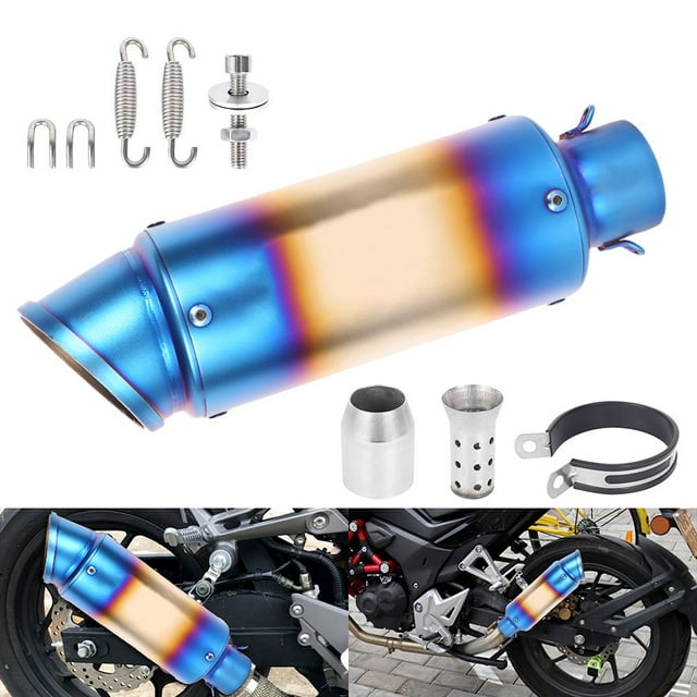 Silencieux d'Échappement de Moto 51MM en Acier Inoxydable