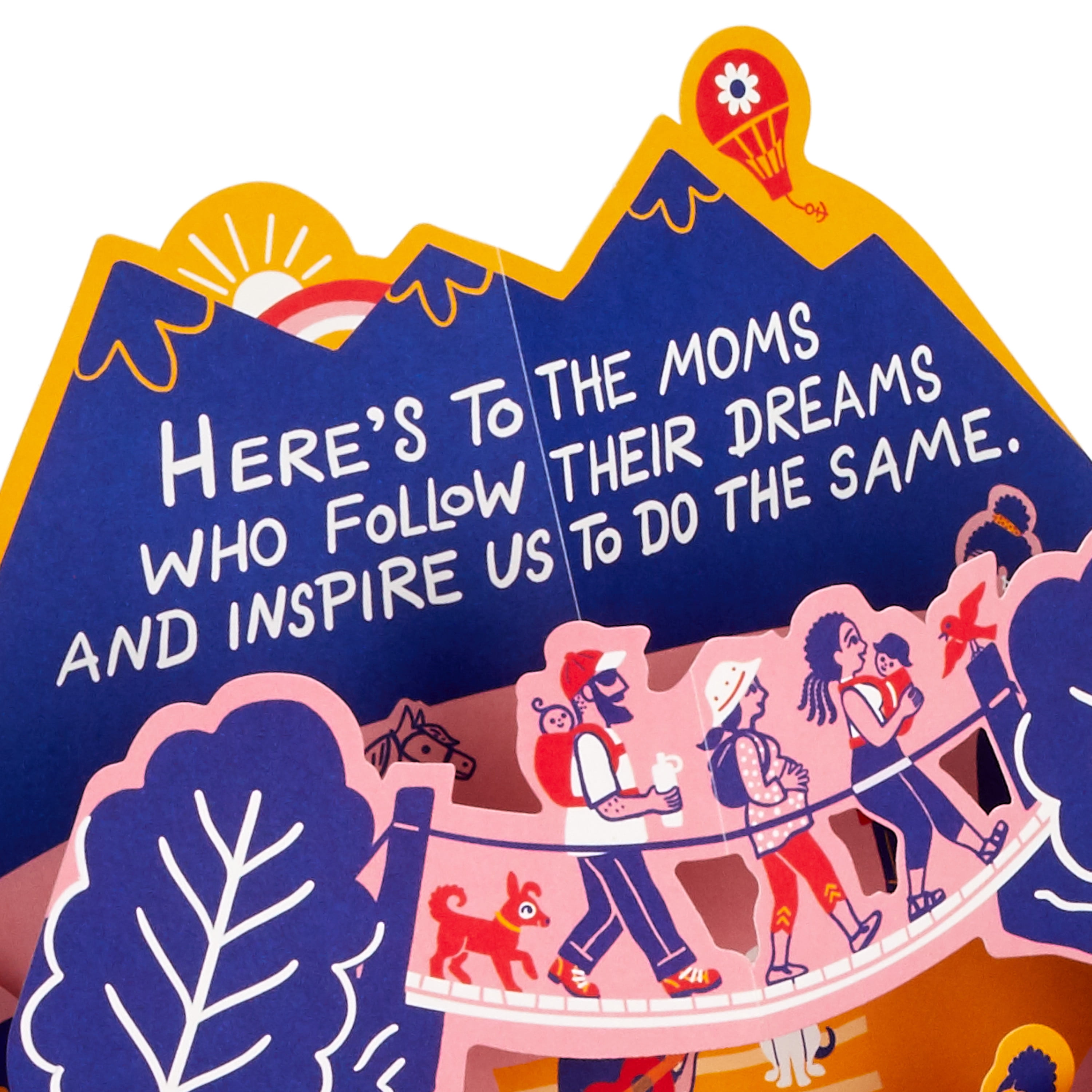 Hallmark Pop-Up Mother's Day Card (Here's to The Fun Moms)