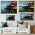 thumbnail image 4 of Designart "Port Harbor Forms IV" Nautical & Beach Floater Framed Wall Art Print, 4 of 7