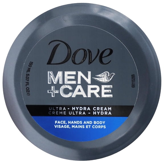 Dove Men Care Ultra Hydra Cream – Dove Lotion, 3-In-1 Advanced Skin Care for Men, Face Cream, Hand Cream, and Body Lotion for Extremely Dry Skin, All Skin Types, 5.07  FL OZ.