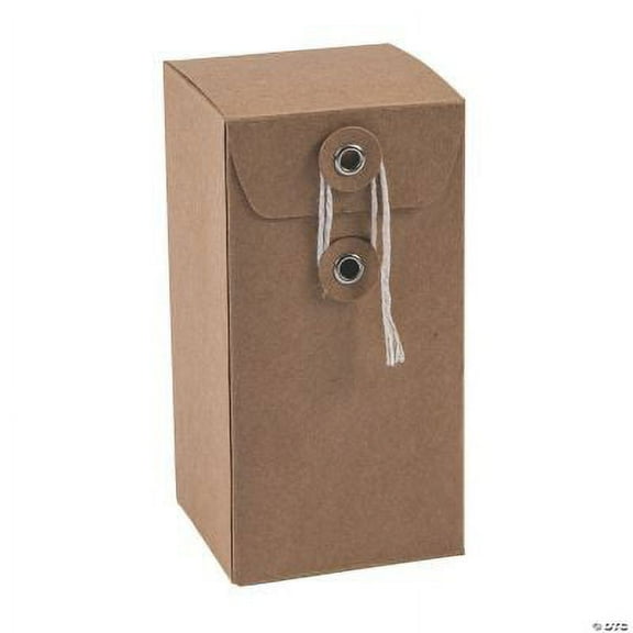 Vertical Kraft Paper Favor Boxes, Birthday, Party Supplies, 24 Pieces