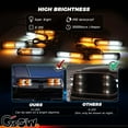GSOWO 8 PCS LED MMF7 Strobe Lights for Trucks, Remote Control] 12LED