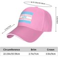 thumbnail image 3 of Trans Rights are Human Rights LGBT Baseball Cap Men Ponytail Hat Women Dad Hat Sun Hat Adjustable Trucker Hat Black, 3 of 8