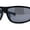 Shiny Black Black, variant on Mens Xloop Classic 90s Sport Wrap Plastic Sunglasses Shiny Black
