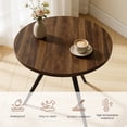 thumbnail image 5 of 34.8" Round Dining Table Set for 3,4 Piece Modern Kitchen Table Set with 3 Upholstered Dining Chairs,Leisure Coffee Table for Kitchen Dining Room, Breakfast nook, 5 of 10