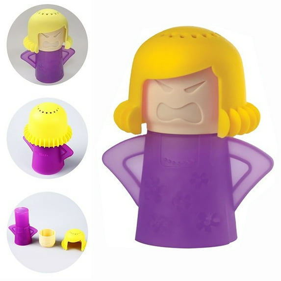 AAOMASSR Angry Mama Microwave Cleaner - Microwave Oven Steam Cleaner, Angry Mom High Temperature Steamer Cleaning Equipment Easily Crud in Minutes Steam Cleans with Vinegar&Water for Kitchen