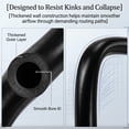 thumbnail image 5 of OrangeFerry Black 3/8-INCH PVC Heavy Duty Rubber Water Hose and Garden Hose, 100 FT Flexible Water Hose with 4 Hose Clamps for Pond, 5 of 9