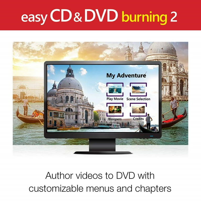 Roxio Easy CD & DVD Burning 2 Software for Windows - Disc Burner