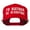 Red, variant on I'd Rather Be Sleeping Embroidered Flat Bill Cap - Black OSFM