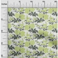 thumbnail image 1 of oneOone Cotton Cambric Fabric Leaves & Floral Ikat Print Fabric BTY 56 Inch Wide, 1 of 4