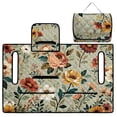 thumbnail image 5 of Whosucclay Floral Print Seat Covers for Golf Carts, 4 Convenient Pockets for EZGO Club Car 2-Seater Golf Cart, 51.18 inch x 30.3 inch, 5 of 9