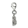 thumbnail image 2 of 925 Sterling Silver Reflections Antiqued Ornate Charm Pendant; for Adults and Teens; for Women and Men, 2 of 4