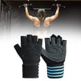 thumbnail image 2 of Almencla 2 Pieces Workout Gloves Sports Training Mitts Lightweight Nonslip Accessory for XL Blue, 2 of 7