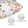 thumbnail image 3 of Pofeuu Geometric Spots Print Polyester Microfiber Plush Pillowcases, Super Soft and Cozy Pillow Case Covers with Envelop Closure（Pillow core not included）-14"x20", 3 of 6