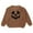 Brown, variant on KHONTS Toddler Girl Boy Halloween Sweater Pumpkin Smile Embroidery Knitted Pullover Sweater Fall Winter Clothes,Sizes 3-7 Years Coffee 6T