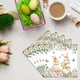 thumbnail image 4 of Juego de vajilla para fiesta temática de Pascua, conejito de flores de primavera, suministros desechables para fiestas, vajilla desechable, 4 of 4