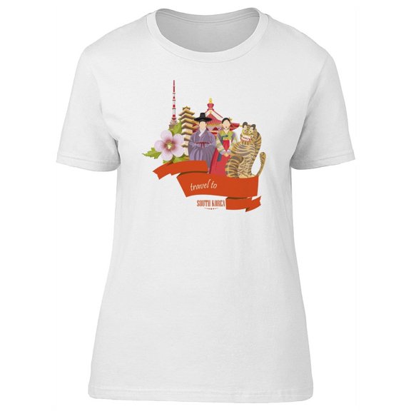 Travel To South Korea, Landmarks T-Shirt Women -Image by Shutterstock, Female Small