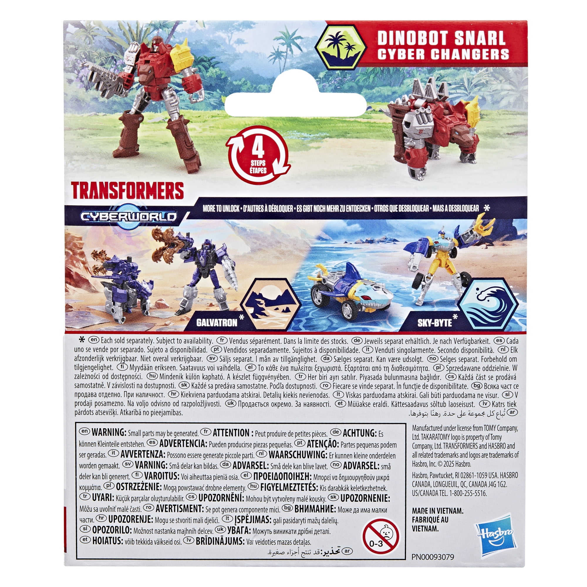 Transformers CYBERWORLD, figurine Cyber Changers Dinobot Snarl