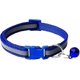 thumbnail image 2 of 2-Pack Footprint & Reflective Cat Collar With Bell Basic Dog Cat Collar Buckle Adjustable Polyester Cat Dog-Blue, 2 of 3