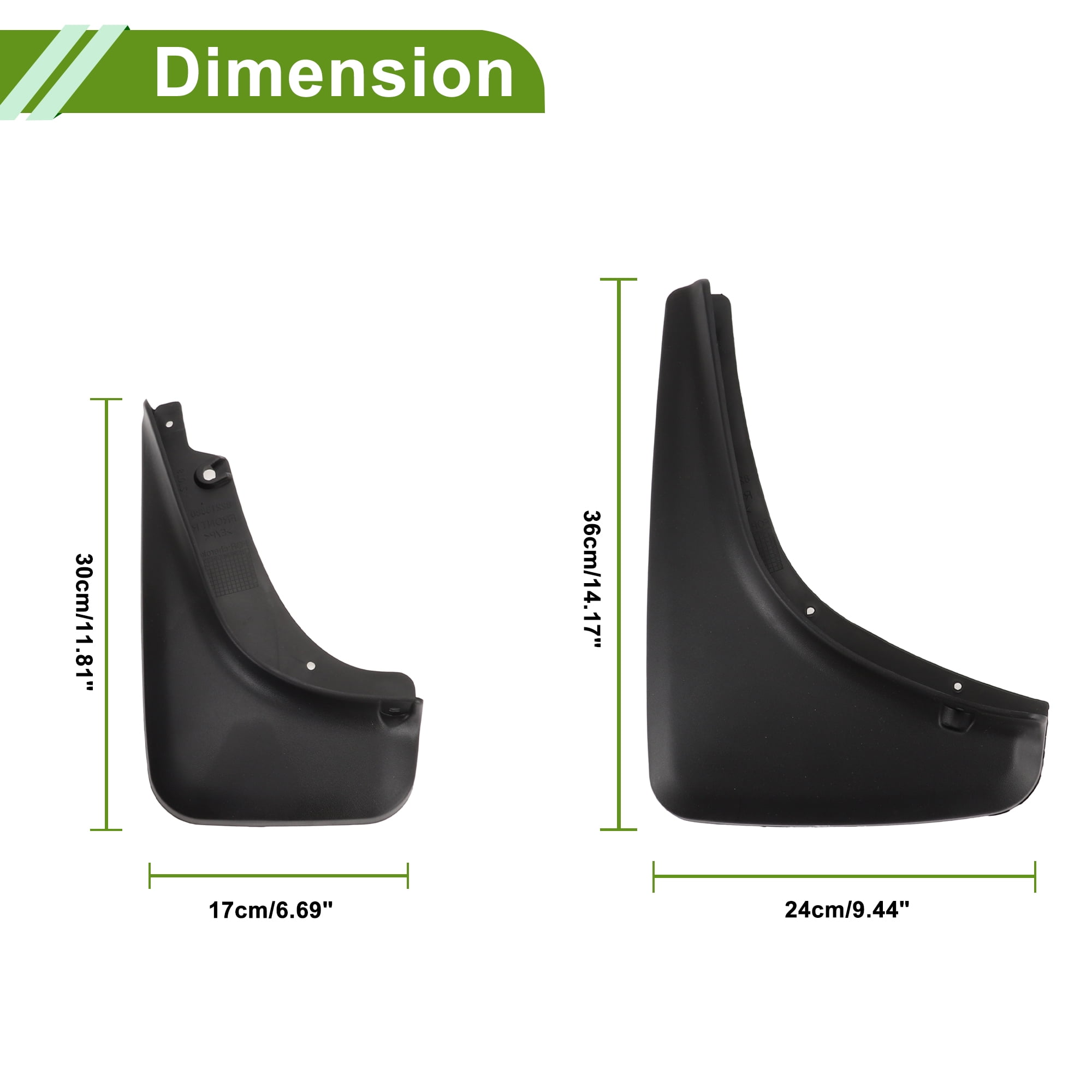 Unique Bargains Mud Flaps Splash Guards for Jeep Cherokee 2014-2018 Front and Rear Mud Guards 1 Set
