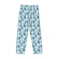 thumbnail image 5 of Xecao Black White Gray Rabbit Men's Straight Lounge Pajama Pants: The Ultimate in Comfortable Sleepwear, 5 of 9