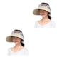 thumbnail image 2 of Qarigey Sombrero para el sol para mujer, colorido, a prueba de viento, transpirable, plegable, para verano, senderismo, viajes, playa, piscina, Caqui 2Conjunto, 2 of 6