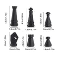 thumbnail image 3 of Portable Chess Set, Roll-up Travel Chessboard Game with Medieval Style Pieces, Folding International Chess Set for Adults Parties, Black & White Plastic Board, 3 of 9