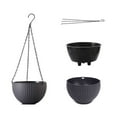 thumbnail image 3 of 【Hanging Rattan Planter】Self-Watering Woven Flower Pot - 3 Sizes for Indoor/Outdoor Plants (Resin, Wall-Mountable), 3 of 5
