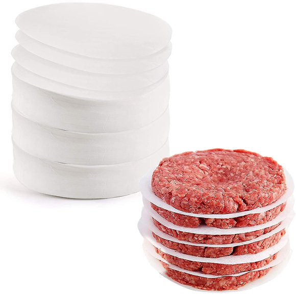Burger Discs, 500 Pieces, Round, 12cm, Non-stick Parchment Paper For Burger Press And Past