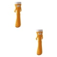 thumbnail image 3 of Calcetines unisex suaves y transpirables con diseño de manos para amantes de las botas. Naranja, 3 of 8