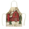 thumbnail image 3 of XKHAZA Christmas Aprons, Adult Aprons, Adjustable Kitchen Cooking Apron for Christmas Party Chef Cooking Restaurant House Cleaning Gardening Home, 3 of 4