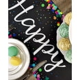 thumbnail image 3 of Happy Birthday Table Runner Birthday Centerpieces for Tables Birthday Party Sign Polka Dots Table Decoration, 3 of 5