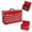 Red, variant on PUKNLY Heavy Duty 21" Metal Tool Box, 4 Drawers, Portable Tool Chest, EVA Liner, Ball Bearing Slides, Auto-Locking System, Multi-Function Tool Organizer for Garage, Workshop, Jobsite or Trunk Storage